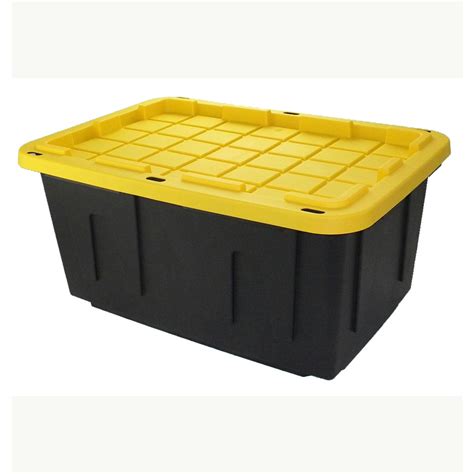 CRAFTSMAN X-large 50-Gallons (200-Quart) Black Heavy Duty Rolling Tote with  Latching Lid in the Plastic Storage Containers department at