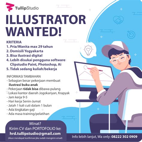 Lowongan kerja illustrator buku anak  Tanggal dipasang