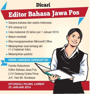 Lowongan kerja koran jawa pos hari ini  Login