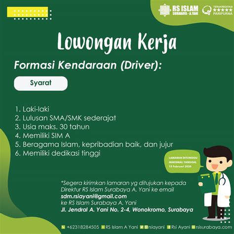 Lowongan kerja malam hari surabaya  Level Staff Junior