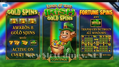 Luck o the irish demo  Take a spin and you could have the chance to earn some fantastic wins