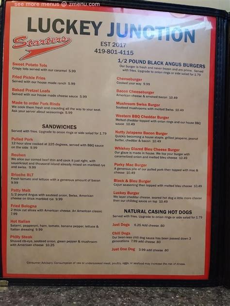 Luckey junction menu  Available in Alexandria, Monday-Friday, 7:00am-11:00am