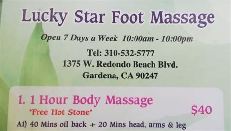 Lucky star foot massage com