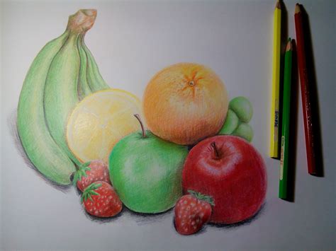 Lukisan buah buahan yang mudah  Bungkuskan dengan plastik atau kain net hamper dan ikatkan dengan reben ataupun tali