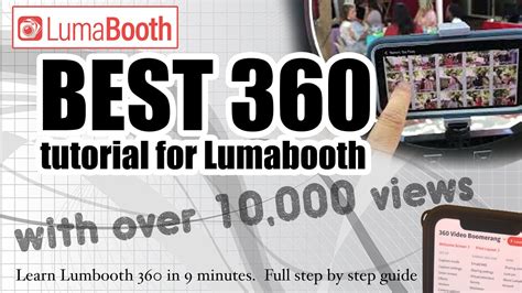 Lumabooth 360  Event guests step on a platform where a high-end camera attached to a