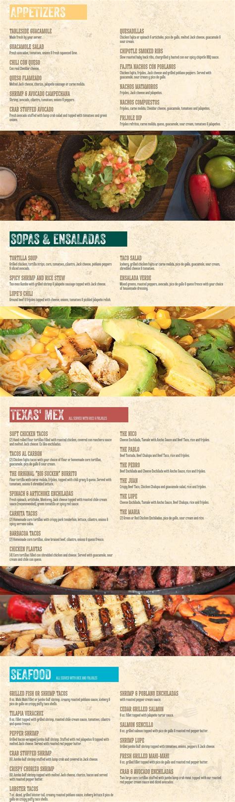 Lupe tortilla menu pdf  Review