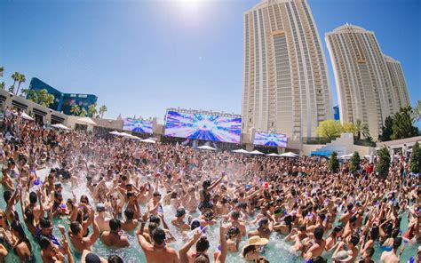 Luxor pool party  Marquee Nightclub & Dayclub is the ultimate Vegas club experience, with more than 60,000 square feet of space, a rooftop patio overlooking the lights of The Strip, and the best DJs from