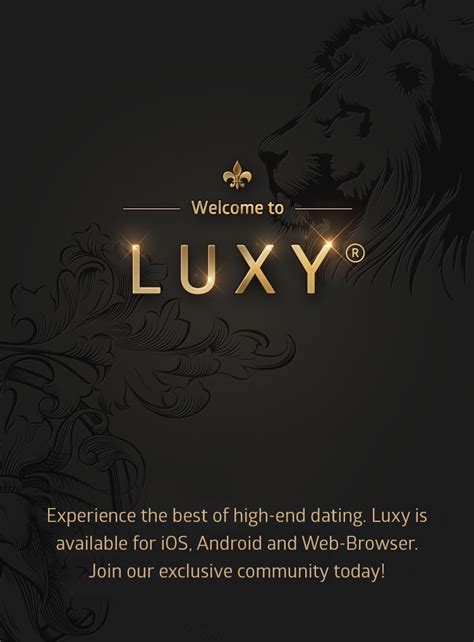 Luxy dating website  You may remember how last month I told you all about the new luxury dating app, the Luxy dating app