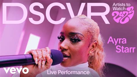 Lyrics ayra starr rush live vevo dscvr artists  Vevo Official Live Performance