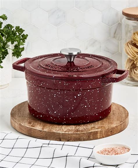 Martha Stewart Enameled Cast Iron Dutch Oven ~ Macy's Friends and Family  Sale ~ Amy Learns to Cook 