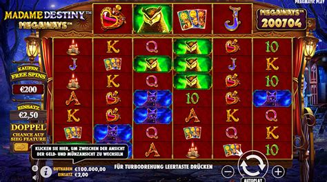 Madame destiny online spielen  You play on a slot that has 6 reels, where with the help of the bonus reel at the top you can manage to get 2-8 rows