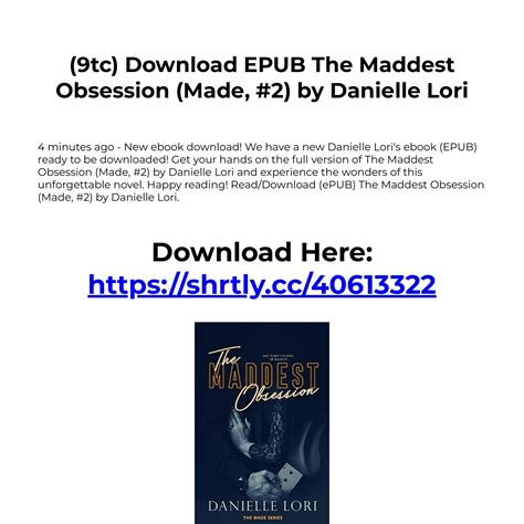 Maddest obsession pdf  Hottest books -epub