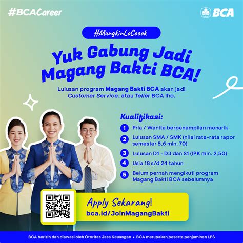 Magang bakti bca boleh pakai kacamata  5 Magang Bakti BCA 2023/2024