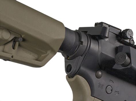 Magpul qd cup An integrated QD cup and M-LOK compatible slot provide ambidextrous sling mounting options and enable stabilizing sling tension to be applied, drastically increasing single-handed control of the firearm