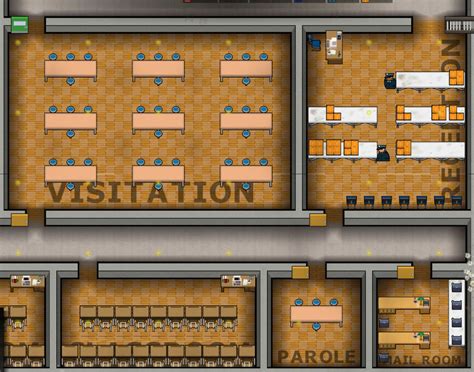 Mail room prison architect  If you spread Security rooms (as well as Staff Rooms) around your prison you'll make it loads more efficient due to the