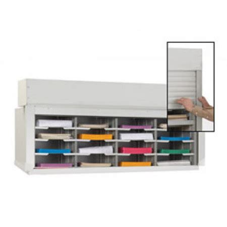 Mail sorter cabinet with doors  4