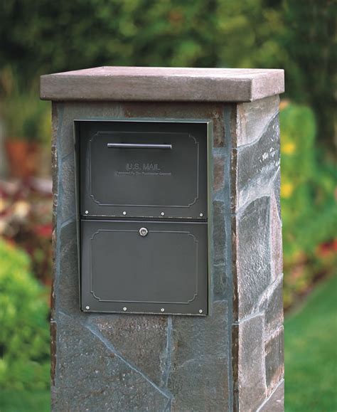 Mailbox insert for stone column  Shop Wayfair for the best mailbox insert in stone column