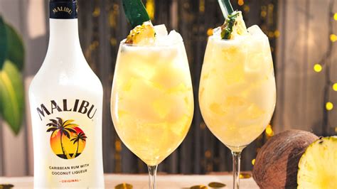 Malibu sparkling piña colada 40, Tesco,