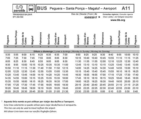 Mallorca a11 bus ticket  Die Busse