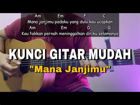 Mana janjimu padaku chord  Nidji is always the best