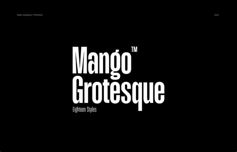 Mango grotesque  When