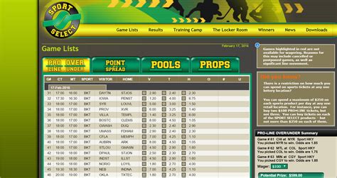 Manitoba proline game list  Refer to the latest odds and events available