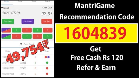 Mantrigame login  You may earn free Paytm currency every day by correctly predicting the colour on VClub
