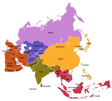 Mapa ng kanlurang asya drawing  Naghahanggan ang Timog Asya sa Karagatang Indiyano sa timog, at sa kalupaan, nang mga rehiyon ng Kanlurang Asya, Gitnang Asya, Silangang Asya at Timog-Silangang Asya