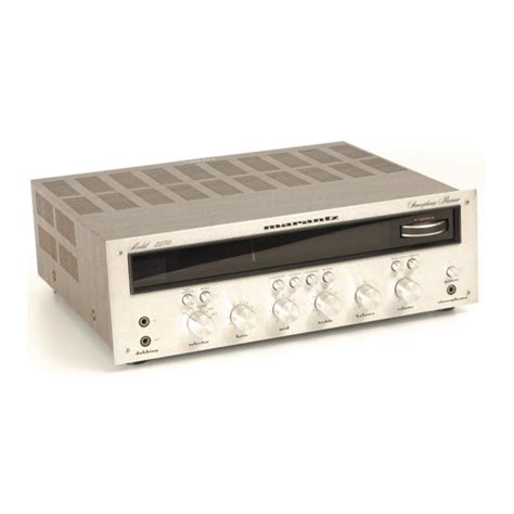 Marantz service manual Customer Service Line