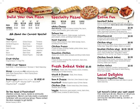 Marco's pizza muscle shoals menu  Orders through Toast are commission free and go directly to this restaurant