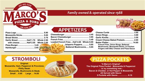 Marco's pizza struthers  Full Hours