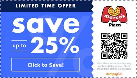 Marcos pizza coupon codes  With Marcos