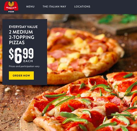 Marcos pizza promo code  $49