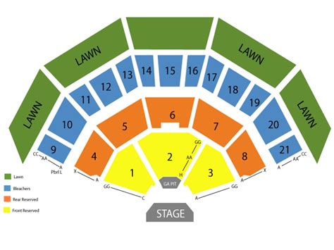 Marcus amphitheater seating chart Reserved Seating