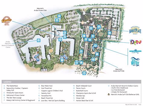 Marriott aruba surf club resort map 4