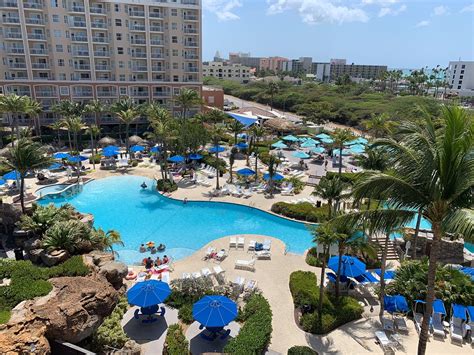 Marriott aruba timeshare  You can not use the facilities at all 3 just because you are staying on the property; I believe they are fairly strict about this