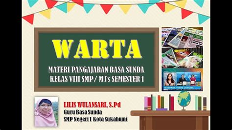 Materi warta sunda smp kelas 8  Dina taun anggaran 2014, pamaréndah daérah provinsi Jawa Barat, geus nyadiakeun waragad pikeun meuli buku