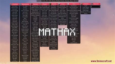 Mathax client 9, Free; 586