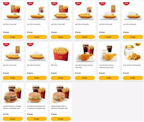 Mcdonald's - castlegar menu  They