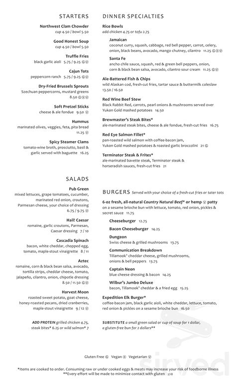 Mcmenamins on the columbia menu <samp> Delivery also available: Uber Eats and DoorDash Call in your order: (360) 699-1521 We offer Northwest-style pub fare that incorporates the freshest seasonal ingredients from local and regional growers and producers</samp>