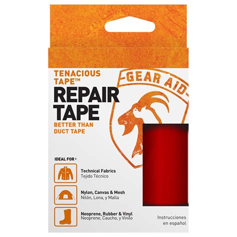 Mcnett tenacious repair tape Gear AID Tenacious Tape Repair Patches for Jackets, Tents, Outdoor Gear and Technical Fabrics