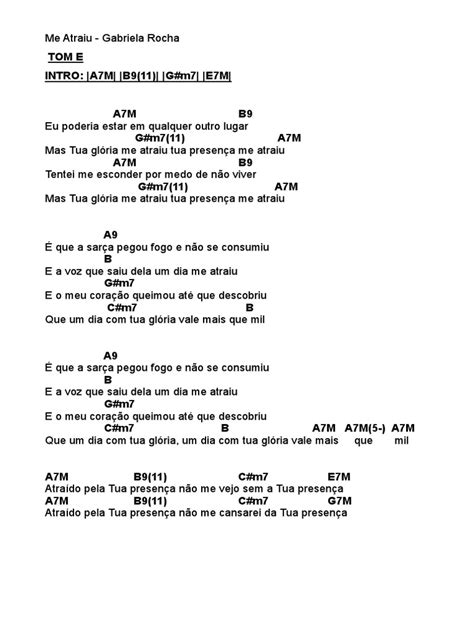 Me atraiu cifra ukulele  É que a sarça pegou fogo e não se consumiu