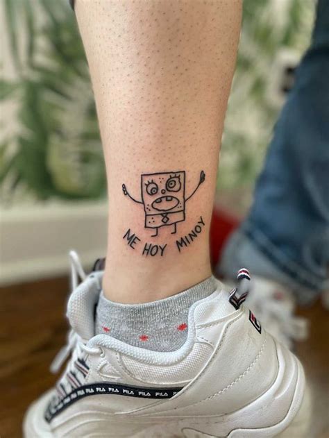 Me hoy minoy tattoo  Do you like spongebob? Of course you do unless you were just born period