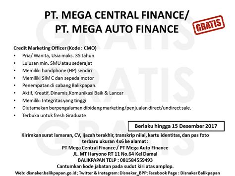 Mega central finance medan  Mega Central Finance (MCF) Gedung Wisma 76 Lt