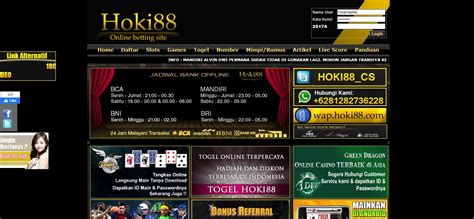 Megahoki88 alternatif Daftar dan Bermain! Sekarang di MEGAHOKI88 dan dapatkan Bonus Deposit Pertama 30%