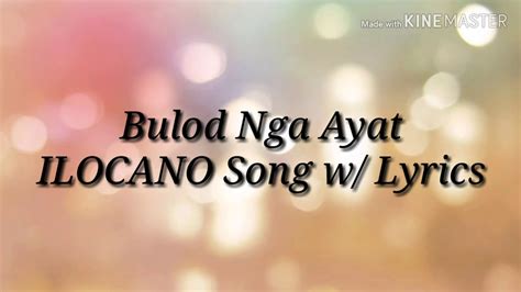 Melo santiago bulod nga ayat lyrics  Lyrics for Umuna Ken Maudi Nga Ayat by Harry Corpuz feat