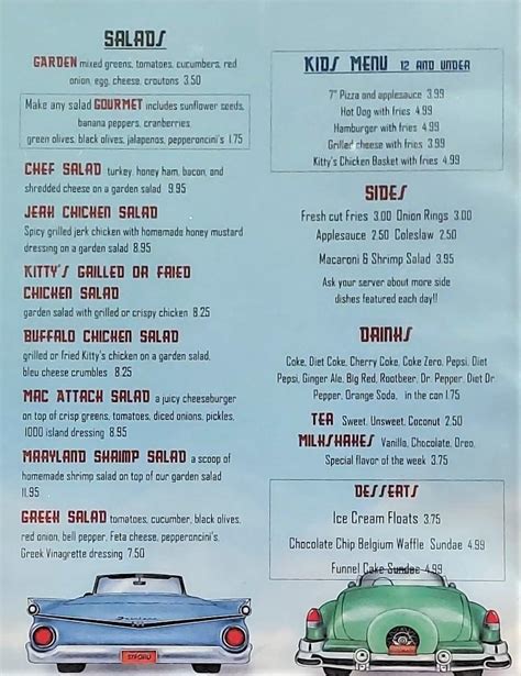 Mels diner mingus menu 99+