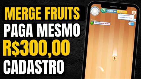 Merge fruits paga mesmo  With various types of fruits and different levels of difficulty, players must use their problem-solving