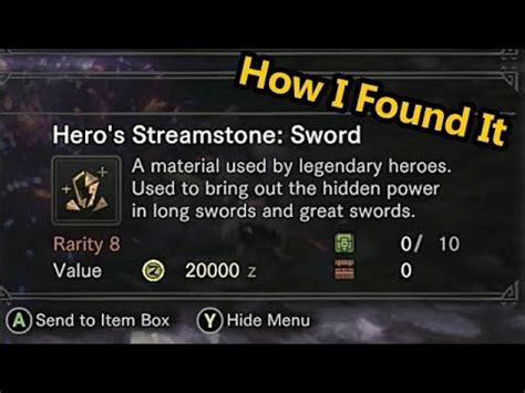 Mhw warrior streamstone sword  Used in agumenting your weapons (will also need gems/plates depending on the augment)