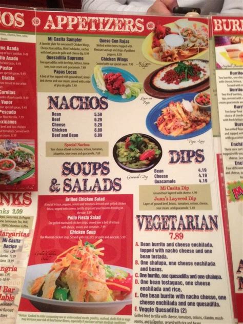 Mi casita menu lillington nc com Mi Casita (910) 860-0042